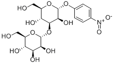 3-O-(A-D-吡喃甘露糖苷)-A-D-吡喃甘露糖苷-4-硝基苯酯 结构式