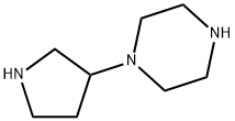 1-(3-吡咯烷基)哌嗪 结构式