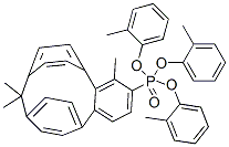 (1-甲基乙二基)二-4,1-亚苯基四(甲基苯基)二磷酸酯 结构式