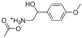 beta-hydroxy-p-methoxyphenethylammonium acetate 结构式