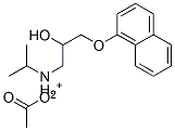 [2-hydroxy-3-(naphthyloxy)propyl]isopropylammonium acetate 结构式