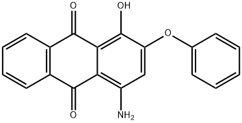 4-amino-1-hydroxy-2-phenoxyanthraquinone 结构式