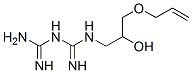 1-[3-allyloxy-2-hydroxypropyl]biguanide 结构式