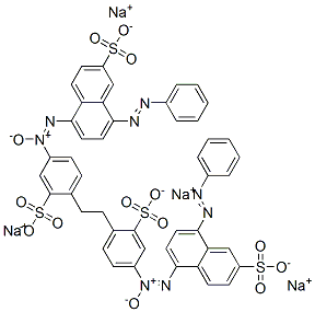 tetrasodium 5,5'-[ethylenebis[(3-sulphonato-4,1-phenylene)-ONN-azoxy]]bis[8-(phenylazo)naphthalene-2-sulphonate] 结构式