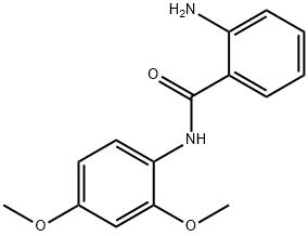 2-AMINO-N-(2,4-DIMETHOXY-PHENYL)-BENZAMIDE 结构式