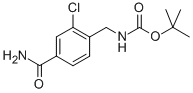 TERT-BUTYL 4-CARBAMOYL-2-CHLOROBENZYLCARBAMATE 结构式