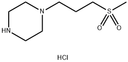 1-(3-甲烷磺酰基丙基)哌嗪二盐酸盐 结构式