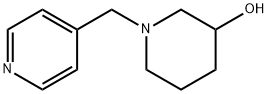 1-(4-吡啶基甲基)-3-哌啶醇 结构式