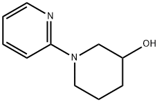 1-(2-吡啶基)-3-哌啶醇 结构式