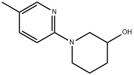 1-(5-甲基-2-吡啶基)-3-哌啶醇 结构式