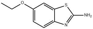 2-氨基-6-乙氧基苯并噻唑 结构式