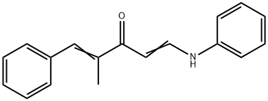 2-METHYL-1-PHENYL-5-(PHENYLIMINO)PENT-1-EN-3-ONE 结构式