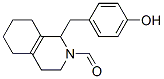 (-)-3,4,5,6,7,8-hexahydro-1-[(4-hydroxyphenyl)methyl](1H)-isoquinoline-2-carbaldehyde 结构式