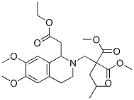 dimethyl [[1-(2-ethoxy-2-oxoethyl)-3,4-dihydro-6,7-dimethoxy-2(1H)-isoquinolyl]methyl](2-methylpropyl)malonate 结构式