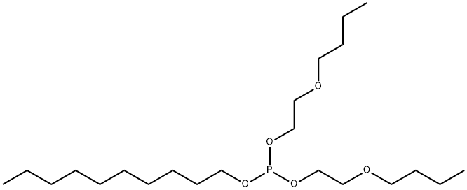 bis(2-butoxyethyl) decyl phosphite 结构式
