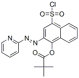 4-(chlorosulphonyl)-2-(2-pyridylazo)-1-naphthyl pivalate 结构式