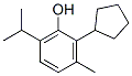2-cyclopentyl-6-isopropyl-m-cresol 结构式