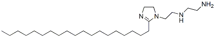 N-[2-(4,5-dihydro-2-nonadecyl-1H-imidazol-1-yl)ethyl]ethylenediamine 结构式