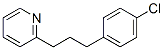 2-[3-(4-chlorophenyl)propyl]pyridine 结构式