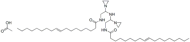 N,N'-[iminobis(ethyleneiminoethylene)]bis(octadec-9-enamide) monoacetate 结构式