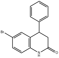 6-溴-4-苯基-3,4-二氢-2(1H)-喹啉酮 结构式