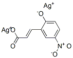 disilver(1+) 3-(5-nitro-2-oxidophenyl)acrylate 结构式