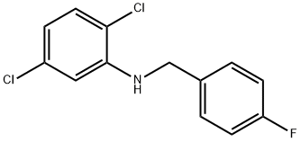 2,5-二氯-N-(4-氟苄基)苯胺 结构式