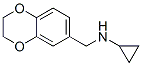 1,4-Benzodioxin-6-methanamine,  N-cyclopropyl-2,3-dihydro- 结构式