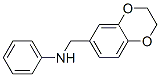 1,4-Benzodioxin-6-methanamine,  2,3-dihydro-N-phenyl- 结构式