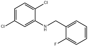 2,5-二氯-N-(2-氟苄基)苯胺 结构式