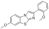 7-METHOXY-2-(2-METHOXYPHENYL)IMIDAZO[2,1-B]BENZOTHIAZOLE 结构式