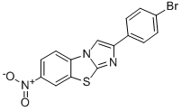 2-(4-BROMOPHENYL)-7-NITROIMIDAZO[2,1-B]BENZOTHIAZOLE 结构式