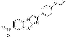 2-(4-ETHOXYPHENYL)-7-NITROIMIDAZO[2,1-B]BENZOTHIAZOLE 结构式