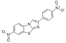 7-NITRO-2-(4-NITROPHENYL)IMIDAZO[2,1-B]BENZOTHIAZOLE 结构式