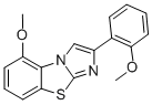 5-METHOXY-2-(2-METHOXYPHENYL)IMIDAZO[2,1-B]BENZOTHIAZOLE 结构式