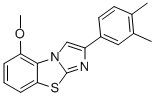 2-(3,4-DIMETHYLPHENYL)-5-METHOXYIMIDAZO[2,1-B]BENZOTHIAZOLE 结构式