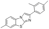 2-(2,4-DIMETHYLPHENYL)-7-METHYLIMIDAZO[2,1-B]BENZOTHIAZOLE 结构式