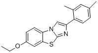 2-(2,4-DIMETHYLPHENYL)-7-ETHOXYIMIDAZO[2,1-B]BENZOTHIAZOLE 结构式