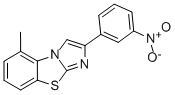 5-METHYL-2-(3-NITROPHENYL)IMIDAZO[2,1-B]BENZOTHIAZOLE 结构式