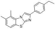 5,6-DIMETHYL-2-(4-ETHYLPHENYL)IMIDAZO[2,1-B]BENZOTHIAZOLE 结构式