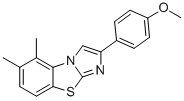5,6-DIMETHYL-2-(4-METHOXYPHENYL)IMIDAZO[2,1-B]BENZOTHIAZOLE 结构式