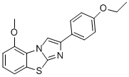 2-(4-ETHOXYPHENYL)-5-METHOXYIMIDAZO[2,1-B]BENZOTHIAZOLE 结构式