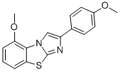 5-METHOXY-2-(4-METHOXYPHENYL)IMIDAZO[2,1-B]BENZOTHIAZOLE 结构式