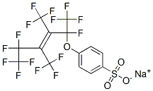 sodium 4-[[1,4,4,5,5,5-hexafluoro-1,2,3-tris(trifluoromethyl)-2-pentenyl]oxy]benzenesulphonate  结构式