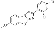 2-(2,4-DICHLOROPHENYL)-7-METHOXYIMIDAZO[2,1-B]BENZOTHIAZOLE 结构式