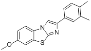 2-(3,4-DIMETHYLPHENYL)-7-METHOXYIMIDAZO[2,1-B]BENZOTHIAZOLE 结构式
