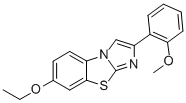 7-ETHOXY-2-(2-METHOXYPHENYL)IMIDAZO[2,1-B]BENZOTHIAZOLE 结构式