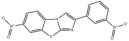 7-NITRO-2-(3-NITROPHENYL)IMIDAZO[2,1-B]BENZOTHIAZOLE 结构式