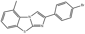 2-(4-BROMOPHENYL)-5-METHYLIMIDAZO[2,1-B]BENZOTHIAZOLE 结构式