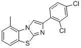 2-(2,4-DICHLOROPHENYL)-5-METHYLIMIDAZO[2,1-B]BENZOTHIAZOLE 结构式